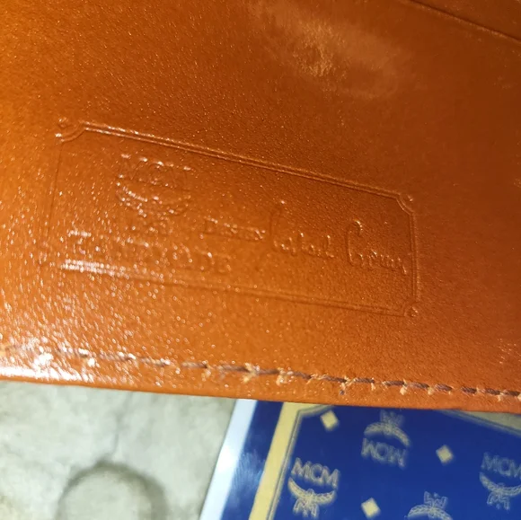 (SOLD)Rare Authentic vintage MCM cogniac Men's wallet - Picture 3 of 6